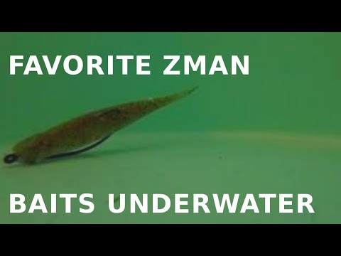 Favorite Zman Baits Underwater "Streakz 3.75in" "Jerk Shadz 4in" "Crawlz"