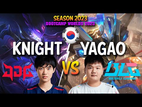 JDG Knight vs BLG Yagao - Knight ORIANNA vs Yagao AZIR Mid - Patch 13.21 KR Ranked
