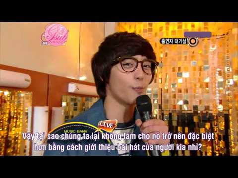 [GNAVN][Vietsub][21.01.11] G.NA & JungMin ( SS501) backstage @MusicBank