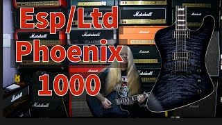 Video thumbnail for ESP Ltd Phoenix-1000 QM See Thru Black Sunburst by Guitar Safari
