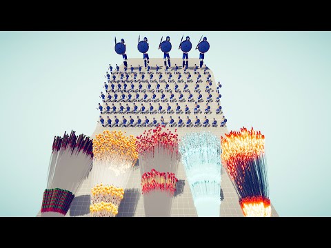 100x SKELETONS + 5x GIANTS vs 5x EVERY GOD - Totally Accurate Battle Simulator TABS