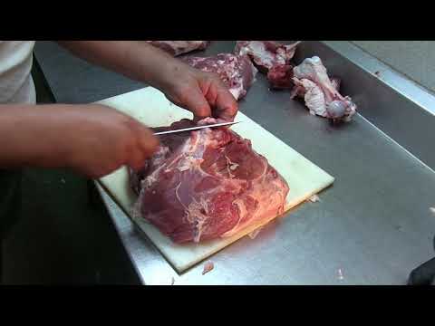 #145.    Cut. Ham in pieces  rollschinken and schinkenspeck