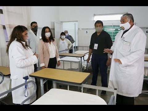 Medrano felicitó al equipo de salud del hospital del Milagro y entregó equipamiento
