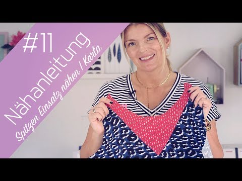 Nähanleitung spitzer Einsatz Top Karla | Ki-ba-doo