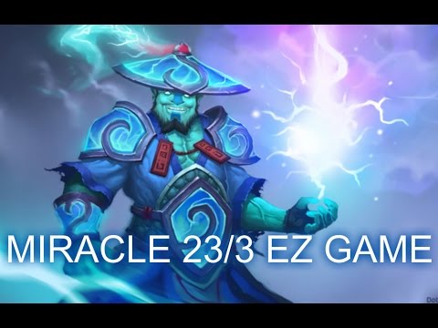 Dota 2 - MIRACLE STORM K/D 23/3 TOO EZ FOR SENPAI !!!