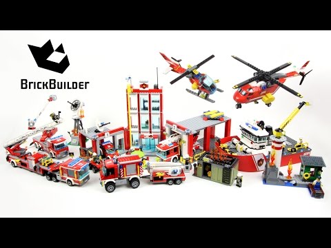 Lego City All Fire Department sets together - Speed Build for Collectors