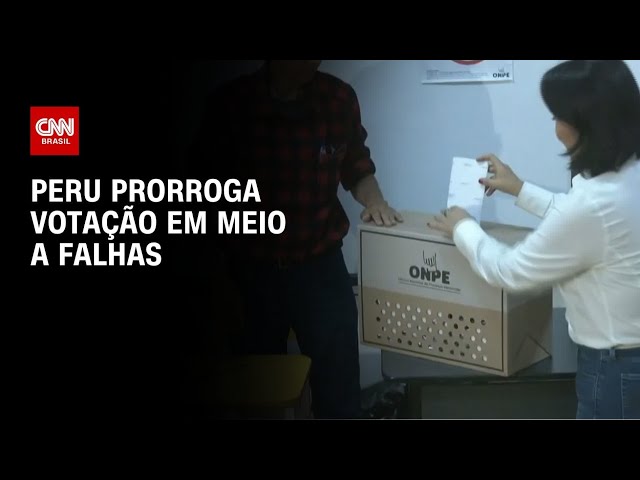 Eleições presidenciais: Peru prorroga votação em meio a falhas | CNN NOVO DIA