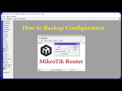 MikroTik - How to Backup MikroTik Configuration via Winbox