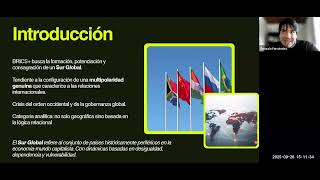 BRICS: Sur Global y Cooperación Sur-Sur por Gonzalo U