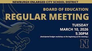 BOE Regular Meeting - March 10, 2026 - 5:30PM
