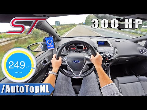 300HP Ford Fiesta ST 249km/h POV on AUTOBAHN [NO SPEED LIMIT] by AutoTopNL