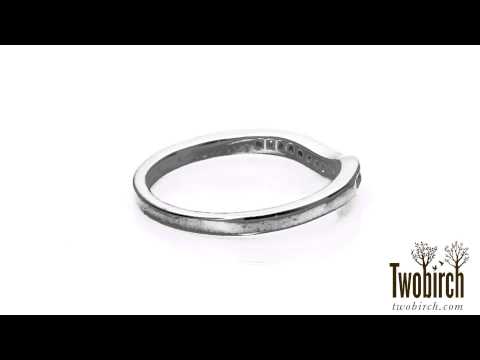 0.5 ct. Round Fifteen Stone Channel Set Contour Wedding Ring - TwoBirch TB-CR-0007-WG-H