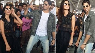 Sidharth Malhotra And Katrina Kaif Dance To Kala Chashma At Jaipur Station!