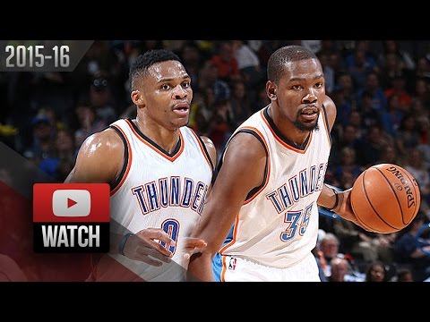 Kevin Durant & Russell Westbrook Full Highlights vs Timberwolves (2016.01.15) - TOO GOOD!