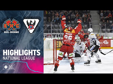Biel vs. Fribourg 4:3 n.V. – Highlights National League