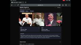 9th Anniversary of Rubén Aguirre’s Death