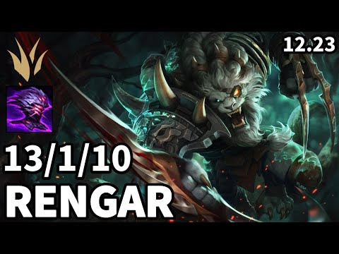 Rengar Jungle vs Olaf - KR Challenger | Patch 12.23