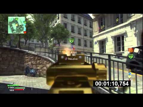 MW3: Fast MOAB with MP7! (MOAB in 1 Minute 37 Seconds)