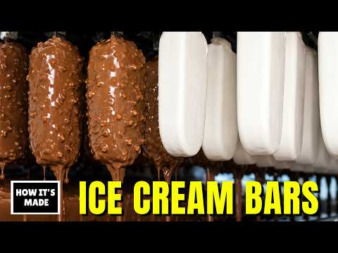 How Ice Cream Bars Are Made - Why The Chocolate Shell Snaps