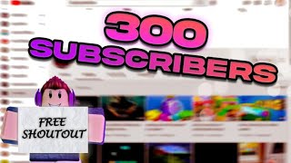 Free shoutout 300subscriber special video