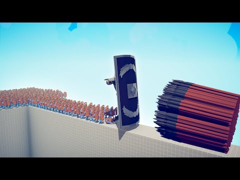 CAN 100x PROTECTOR + GIANT CROSS THE BRIDGE? - TABS | Totally Accurate Battle Simulator 2022