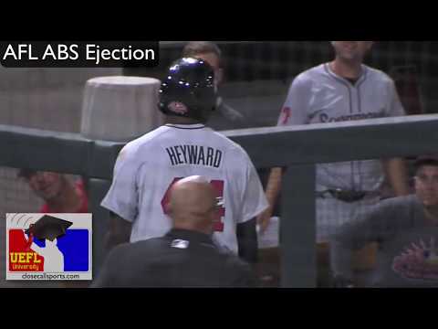 AFL Ejection - Jose Navas Ejects Heyward After Computer's Strike Three Call
