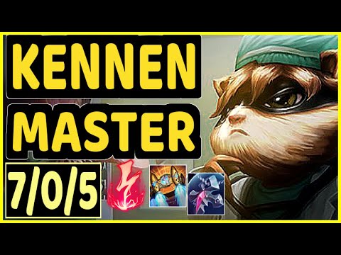KENNEN - 7/0/5 KDA GAMEPLAY - NA Ranked MASTER