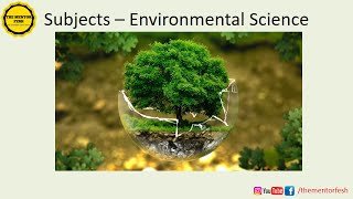 Environment Science List of Subjects