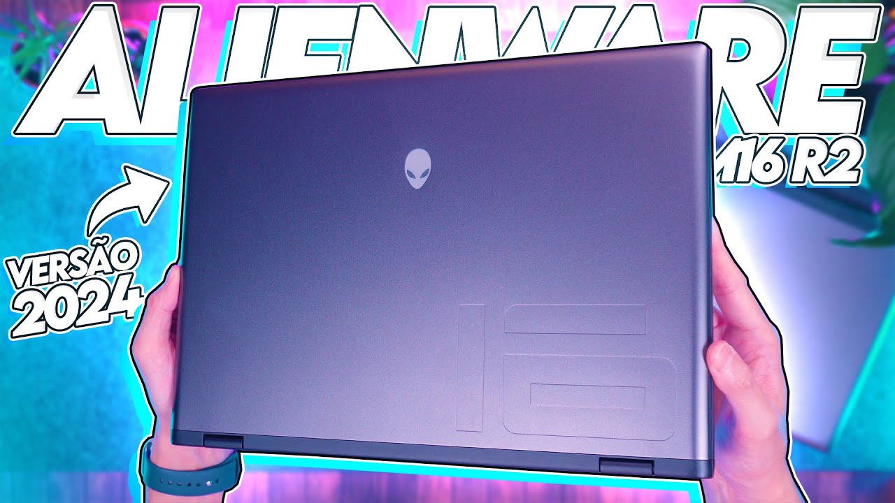 O NOVO ALIENWARE 2024 tá BEM MENOR e MAIS LEVE! Unboxing do Alienware M16 R2 com a RTX 4070!