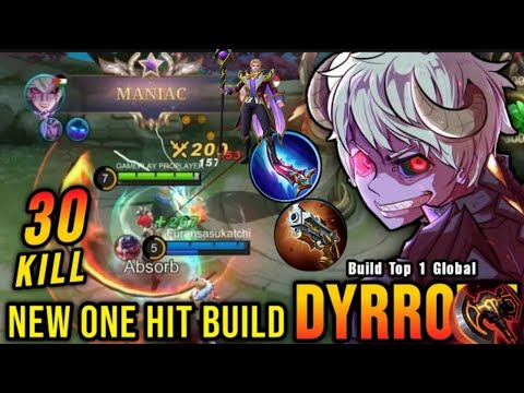 SAVAGE !! Unstoppable Monster Dyrroth [Top Global Dyrroth ] ziiQQ - Mobile Legends Emblem And Build