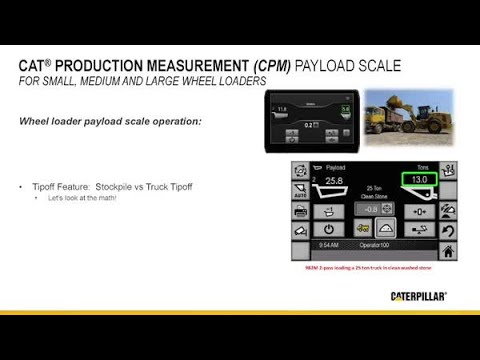 Cat® Payload Scale Operation for Wheel Loaders - Stockpile vs Truck Tipoff (Ch 4)