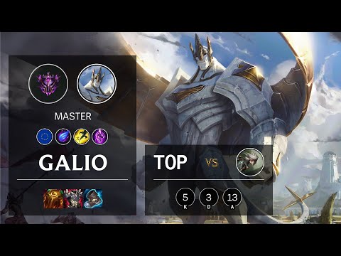Galio Top vs Camille - EUW Master Patch 11.1