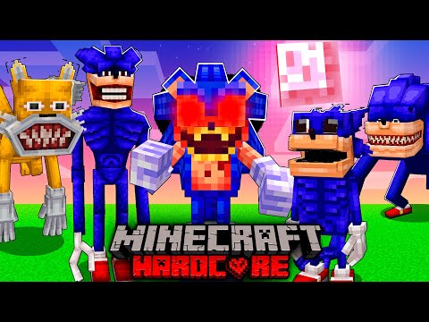 Sobrevivi a Un Apocalipsis de Sonic.exe En Minecraft Hardcore... Esto fue lo que pasó