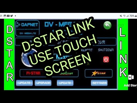 NEW  D-STAR LINKING(using screen) , DV MEGA GENESIS- FULL SET UP