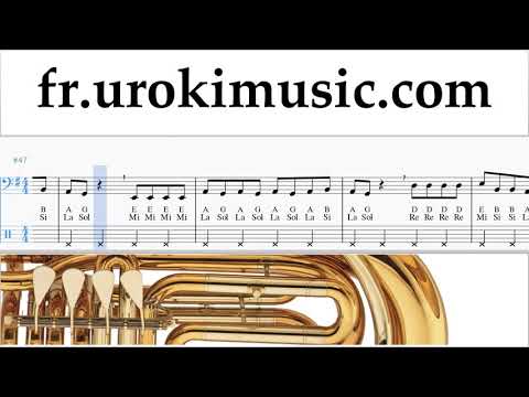 Cours de Tuba Lele Pons - Celoso Tuto Partitions um-i829