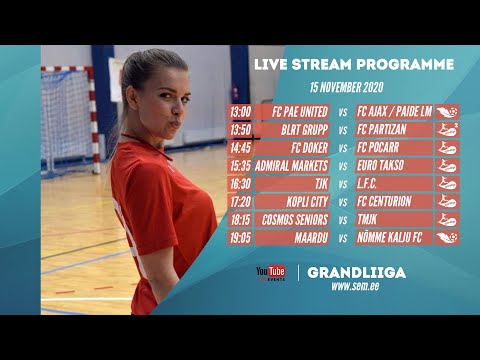Grandliiga Futsal 20/21 (15-Nov-20) Live stream