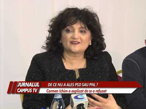CARMEN ICHIM A EXPLICAT DE CE NU A ALES PSD SAU PNL