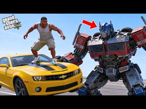 GTA 5: Franklin and Chop Finds Optimus Prime and Tries to Attack In Gta 5