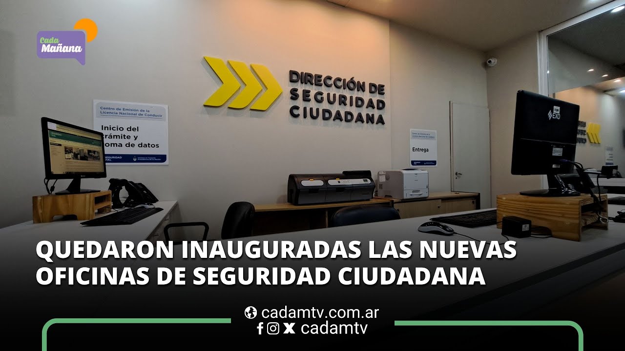 QUEDARON INAUGURADAS LAS NUEVAS OFICINAS DE SEGURIDAD CIUDADANA