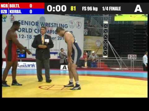 96kg - Sinivie Boltic (NGR) vs Kurban Kurbanov (UZB) 2011 world championship