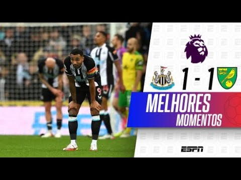 NEWCASTLE SOFRE COM EXPULSÃO, LEVA EMPATE DO NORWICH E SEGUE SEM VENCER NA PREMIER LEAGUE