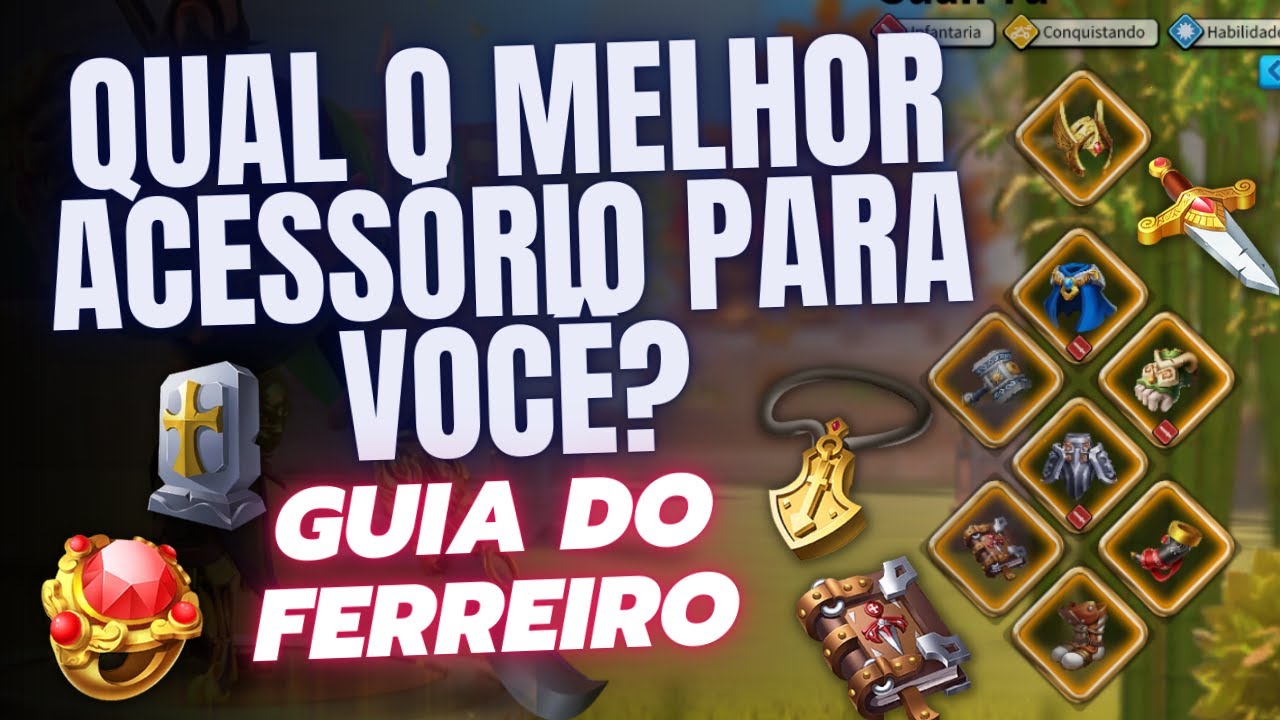 ACESSÓRIOS DO RISE OF KINGDOMS | QUAIS OS MELHORES? | PRA QUE SERVEM?