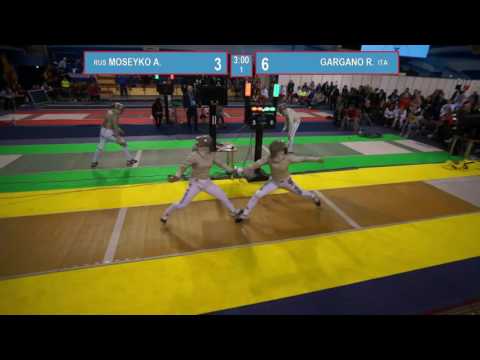 T8. GARGANO Rebecca (ITA) - MOSEYKO Alina(RUS). Sabre women.