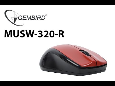 Миниатюра изображения товара Мышь Gembird MUSW-320 (красный)