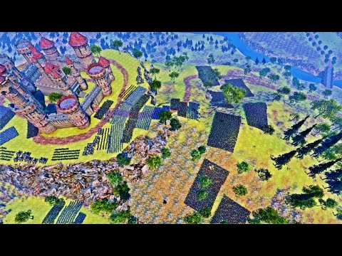 Vikings Lay Siege To Castle Of Medieval ARMY - Ultimate Epic Battle Simulator UEBS 4K