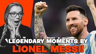 LIONEL MESSI LEGENDARY MOMENTS  AMERICAN REACTS  A