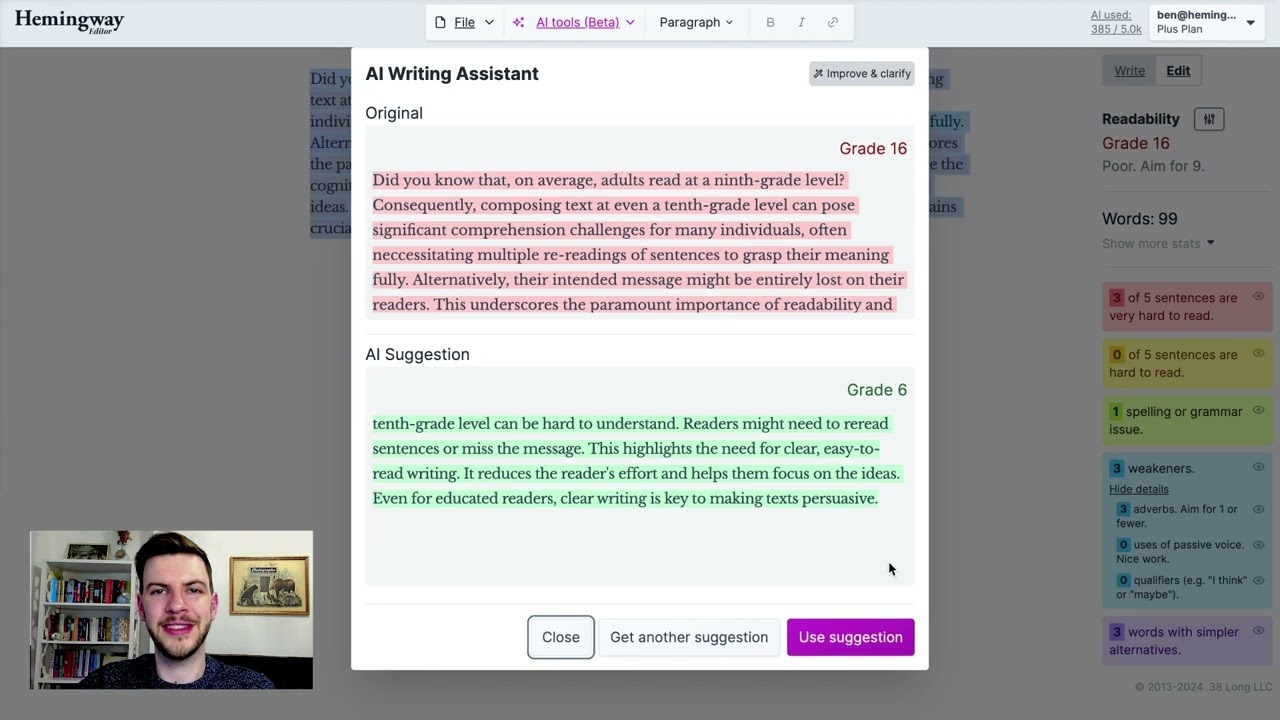 Hemingway Editor Plus video thumbnail