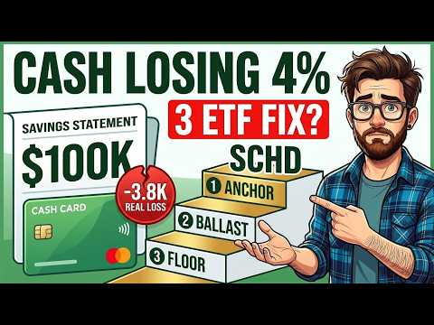 Why $100K in Cash Loses Money in 2026: The 3-ETF Defense