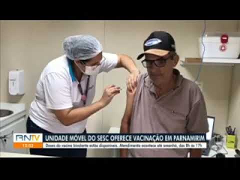 Aplicação da bivalente em Parnamirim Sesc | RN TV 1ª Edição (InterTV) | 09/03/2023