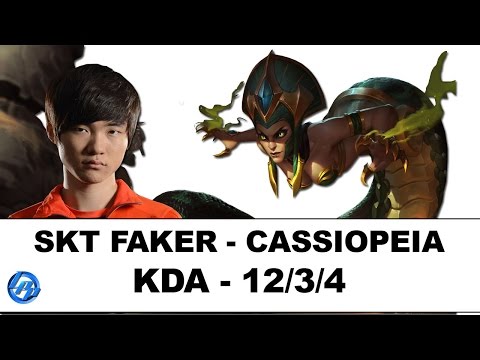 SKT Faker(Cassiopeia) vs SKT Easyhoon(Xerath) - Kr SoloQ